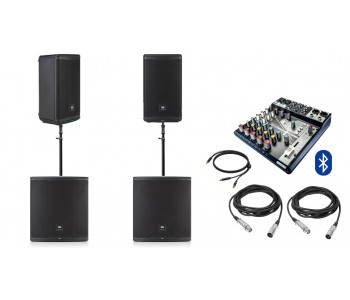 Акустическая система JBL EON710 Bluetooth 2 сабами + микшер | 2800Вт